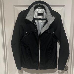 Descente black with silver accents ski Jacket